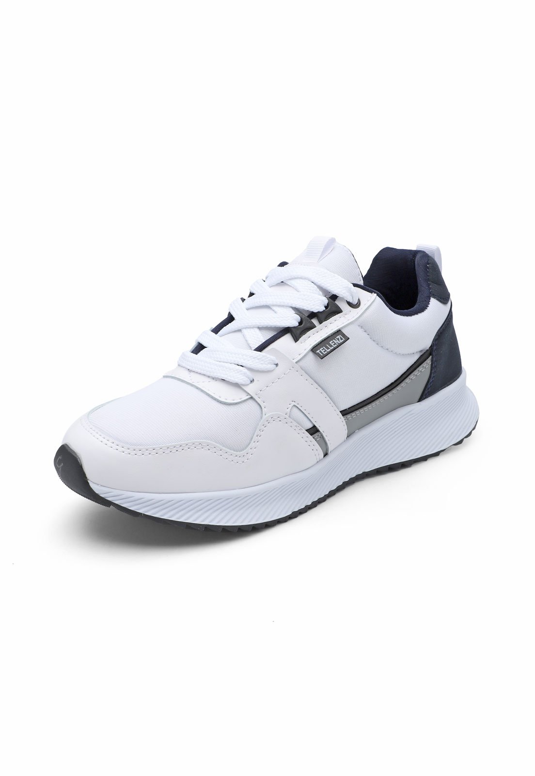 Tenis Hombre Blanco Azul Tellenzi 448