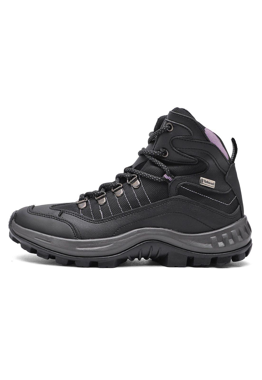 Bota Dama Outdoor Negro-LilaTellenzi 1475