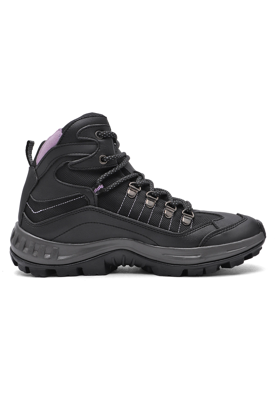 Bota Dama Outdoor Negro-LilaTellenzi 1475