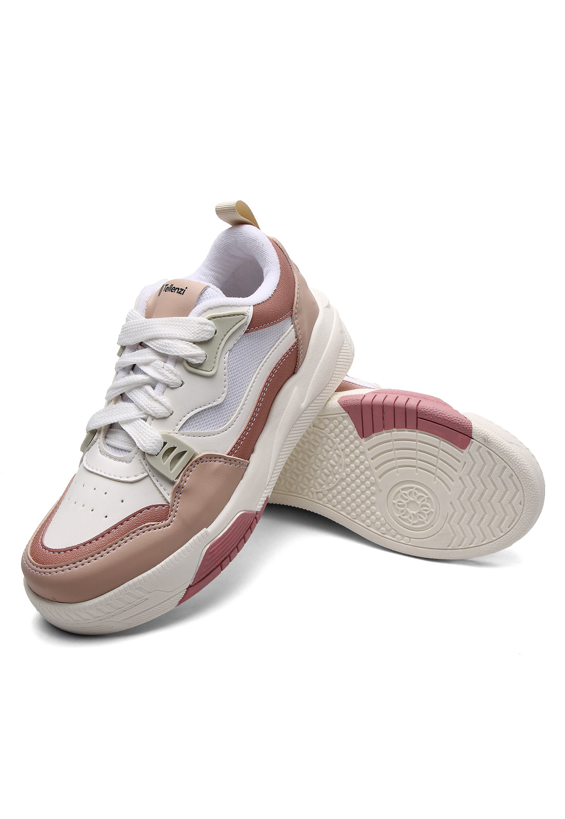 Tenis Sneakers Dama Marfil-Cocoa Tellenzi 150