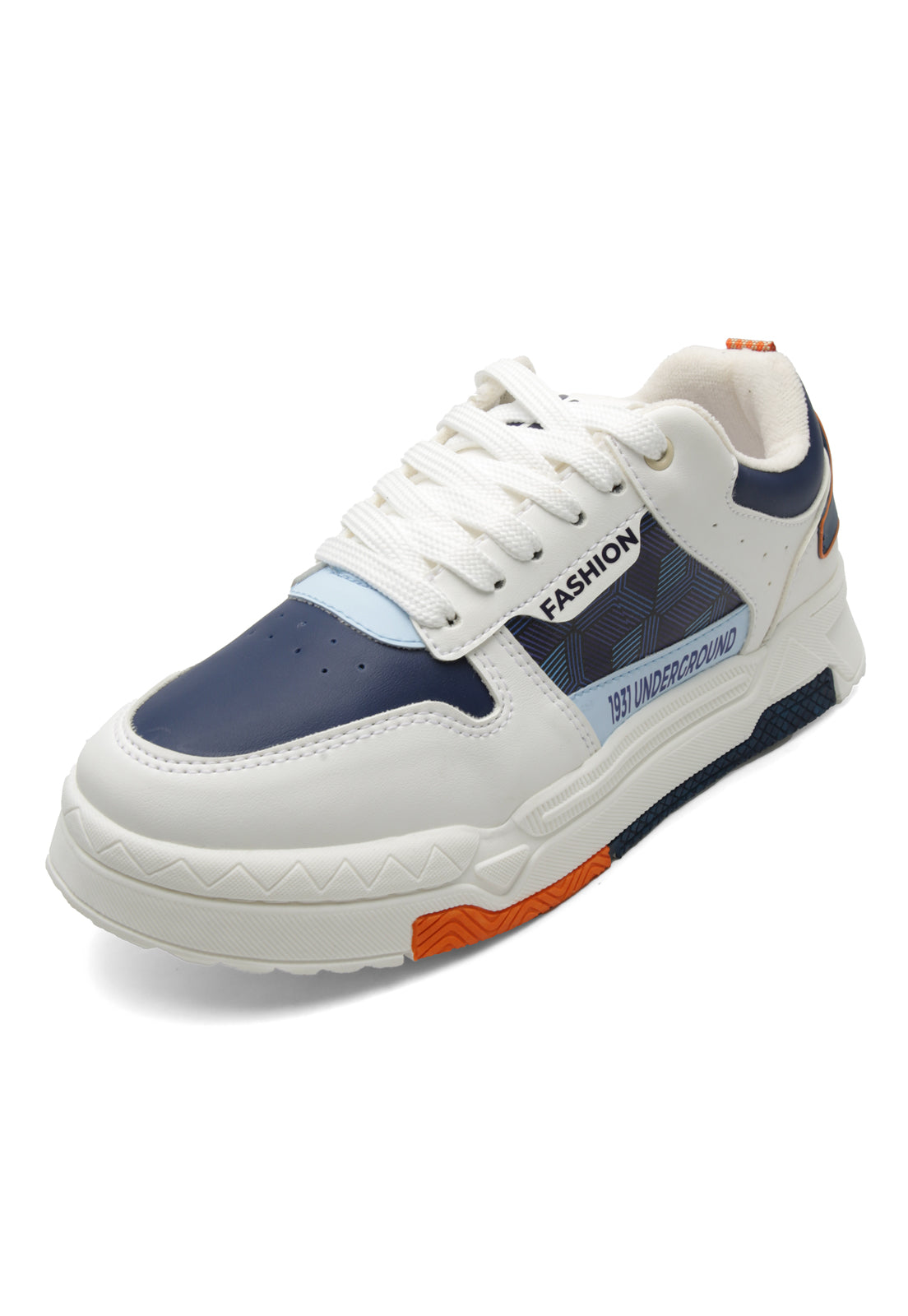 Tenis Hombre Crema-Azul Tellenzi J300