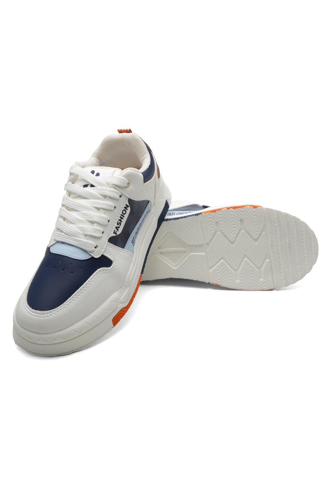 Tenis Hombre Crema-Azul Tellenzi J300