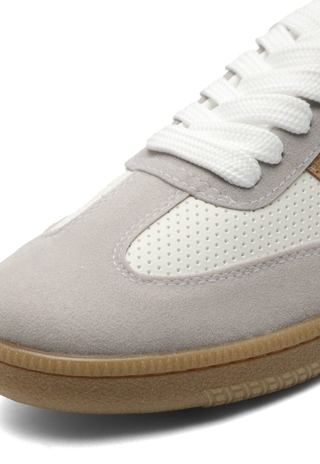 Tenis Hombre Blanco-Café Tellenzi 3980