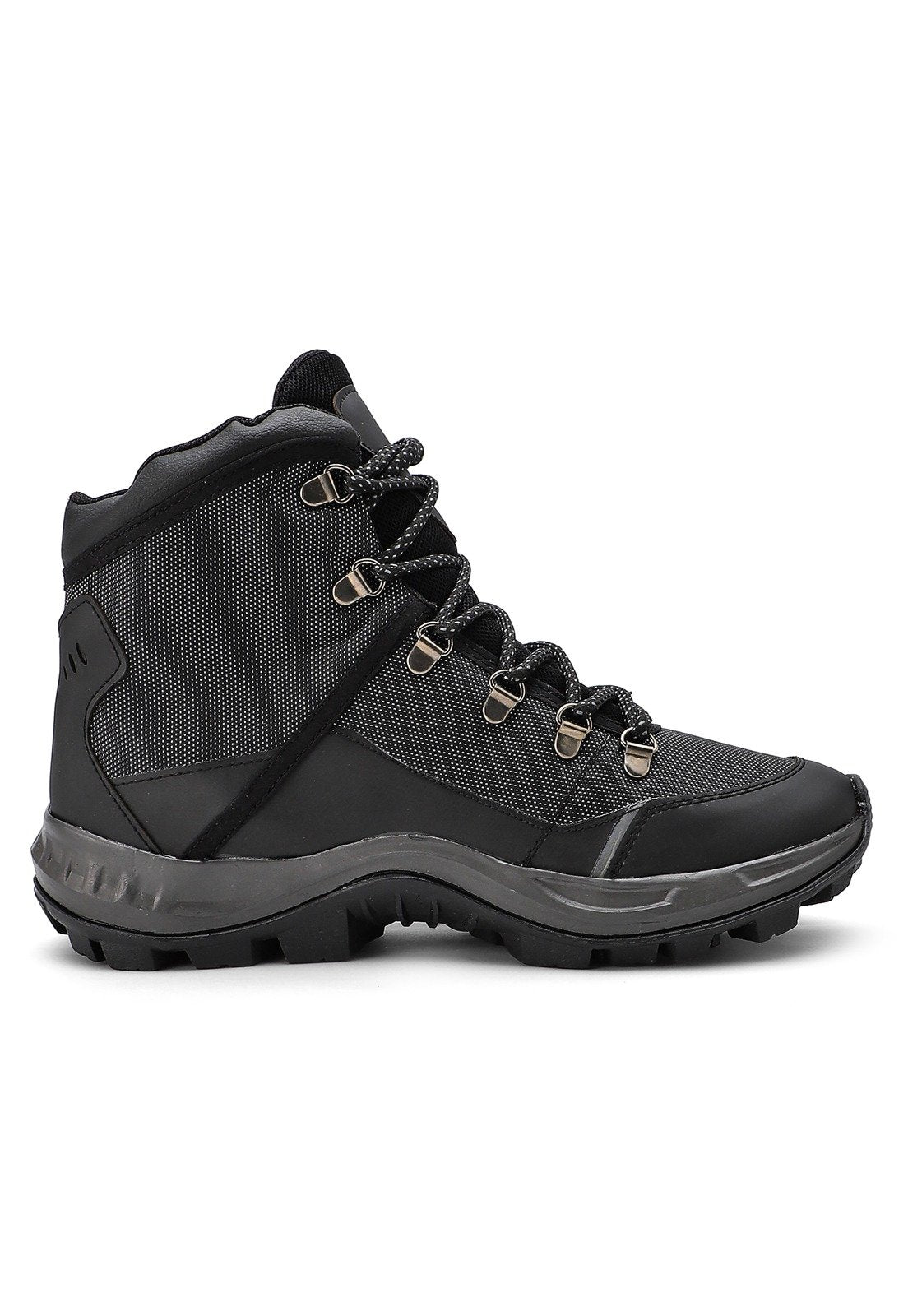 Bota Hombre Outdoor Negro-Gris Tellenzi 11610