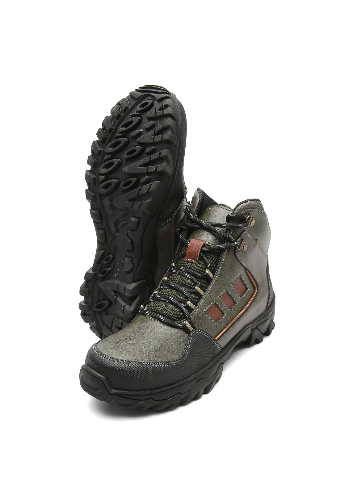 Botas Hombre Outdoor Verde Tellenzi 4601