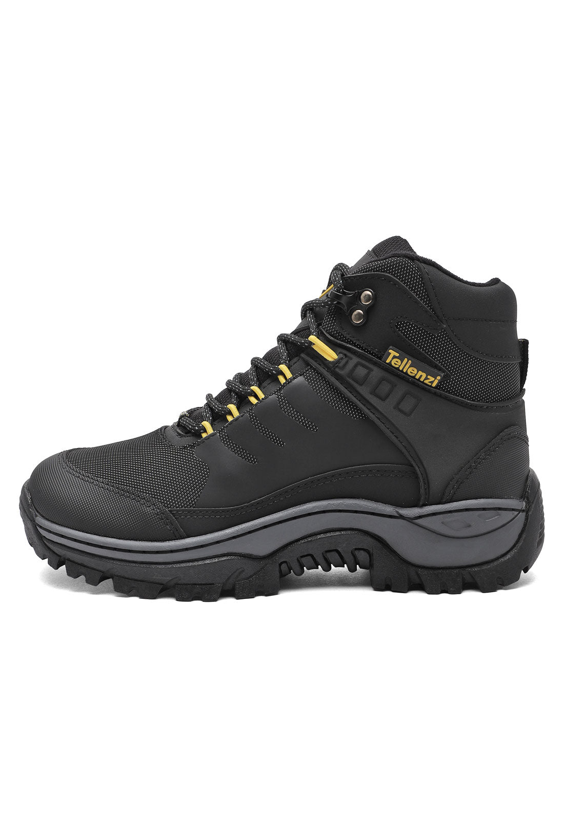 Bota Hombre Outdoor Negro-Amarillo Tellenzi 7-144