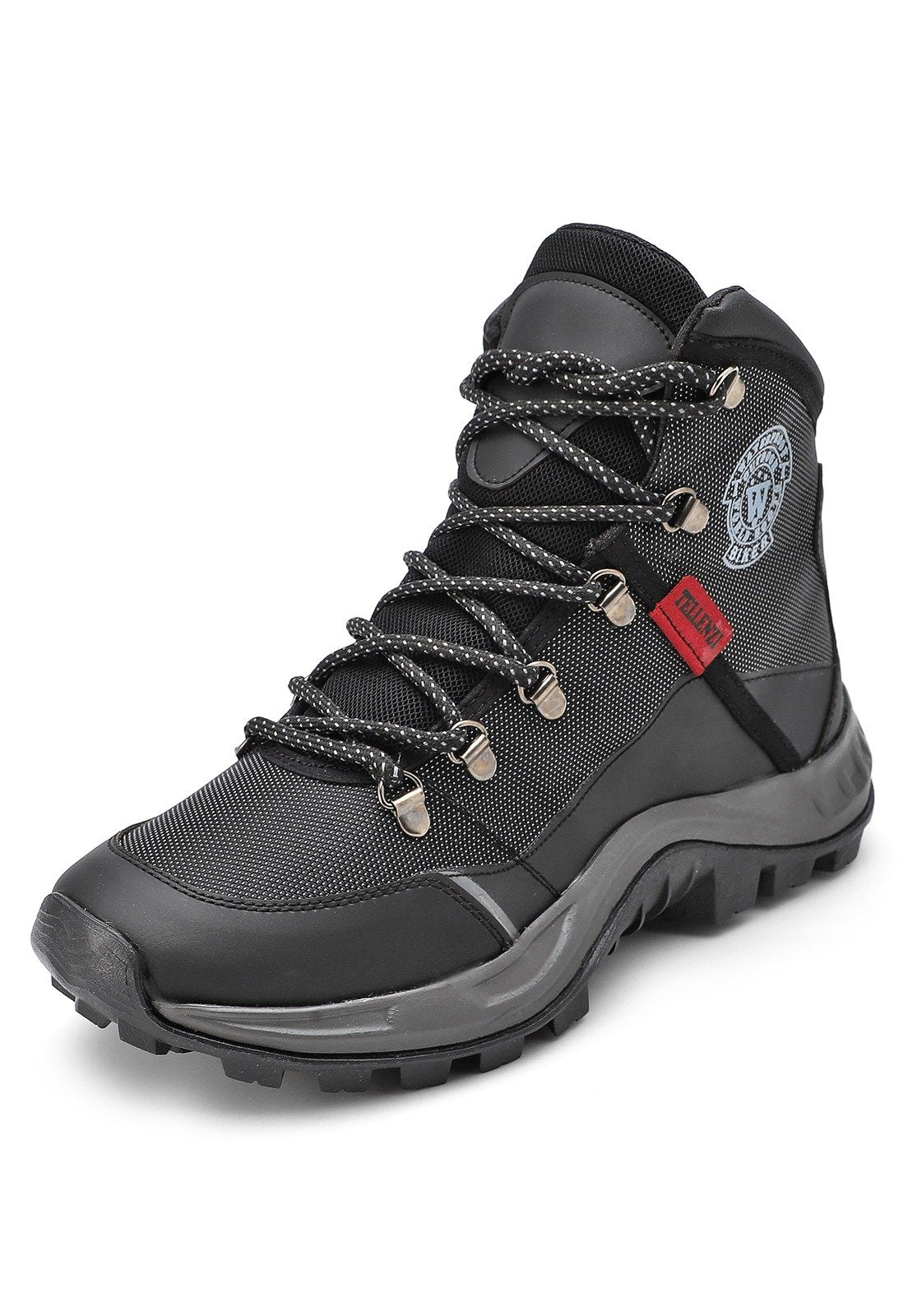 Bota Hombre Outdoor Negro-Gris Tellenzi 11610