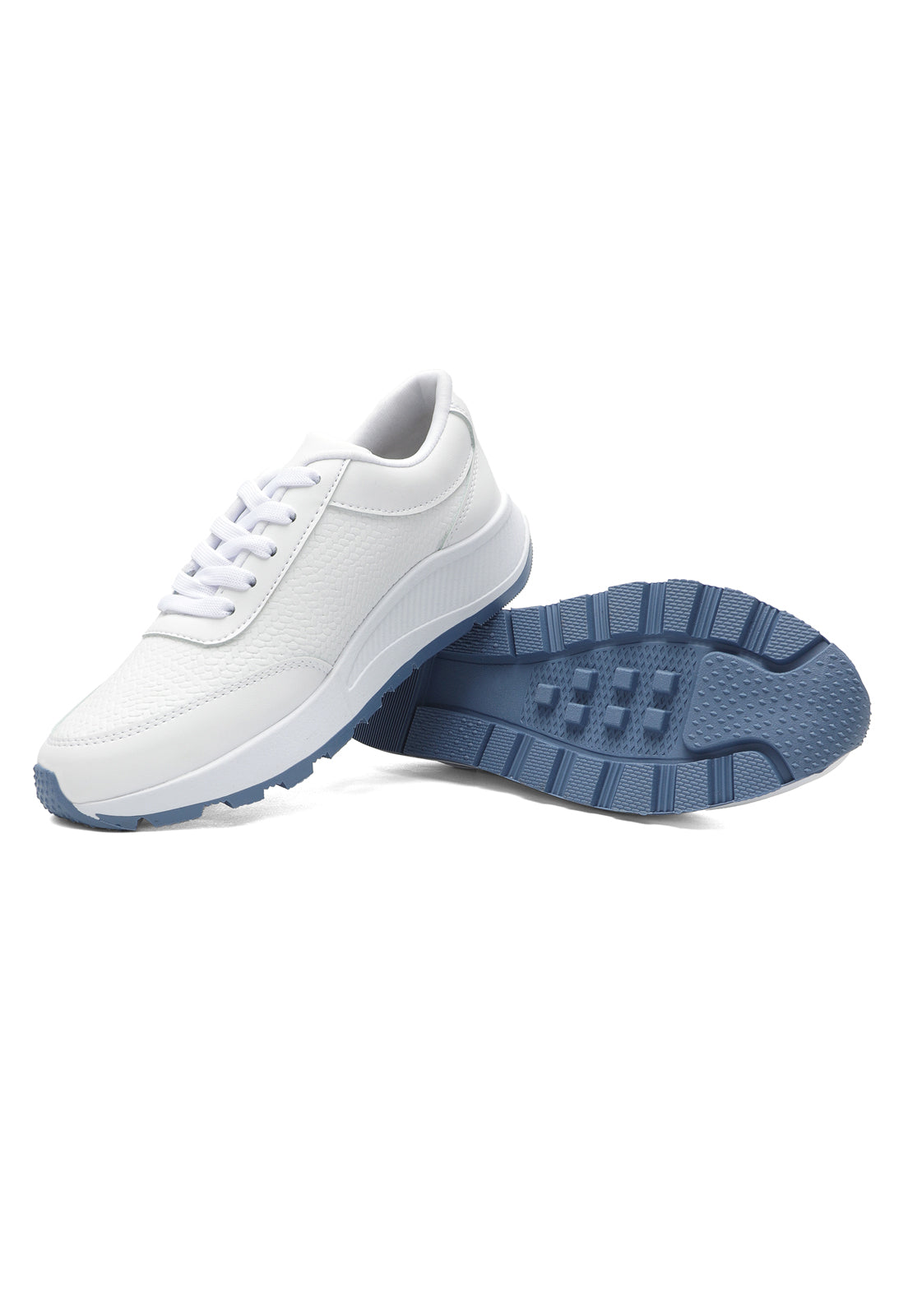 Tenis Sneakers Dama Blanco-Azul Tellenzi G-45