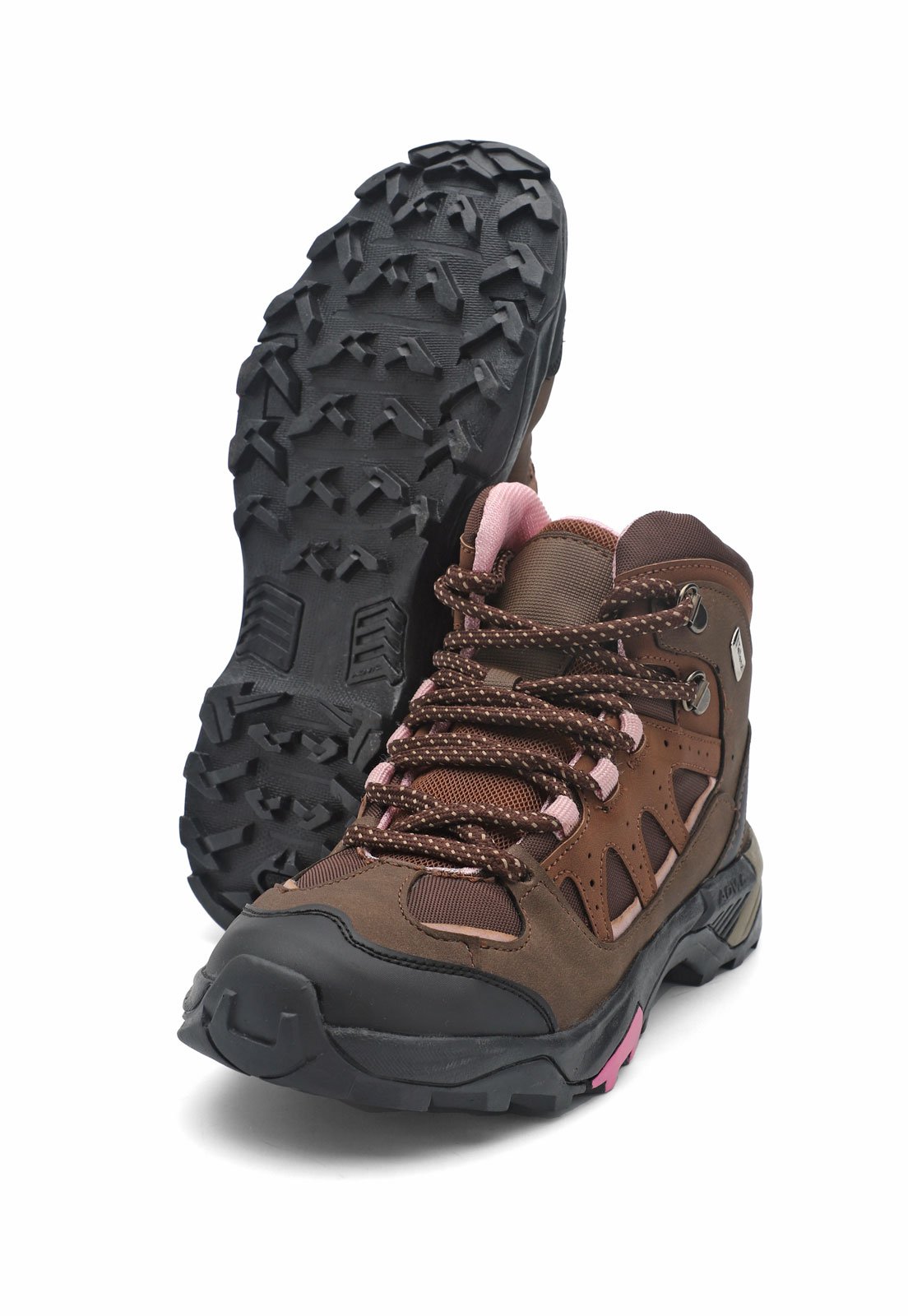 Bota Dama Outdoor Marron-Rosa Tellenzi 2353