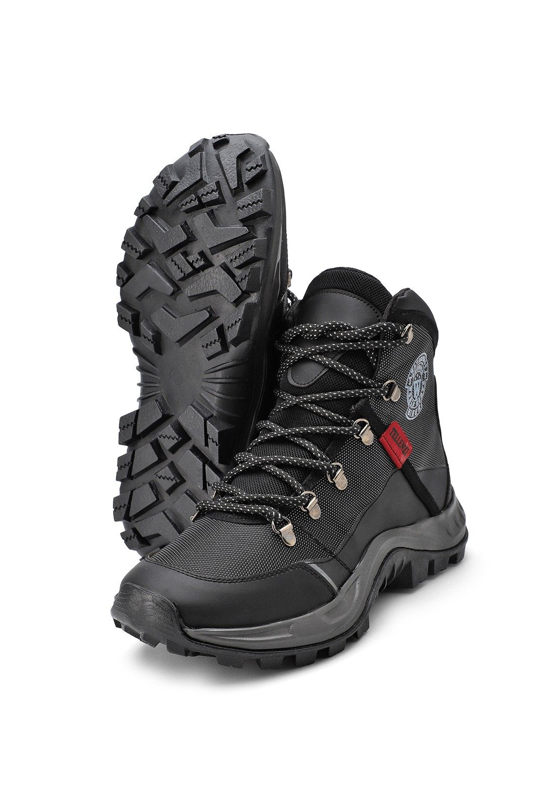 Bota Hombre Outdoor Negro-Gris Tellenzi 11610