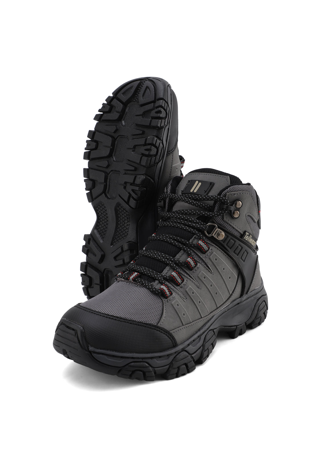 Bota Hombre Outdoor Gris-Negro Tellenzi 7-212