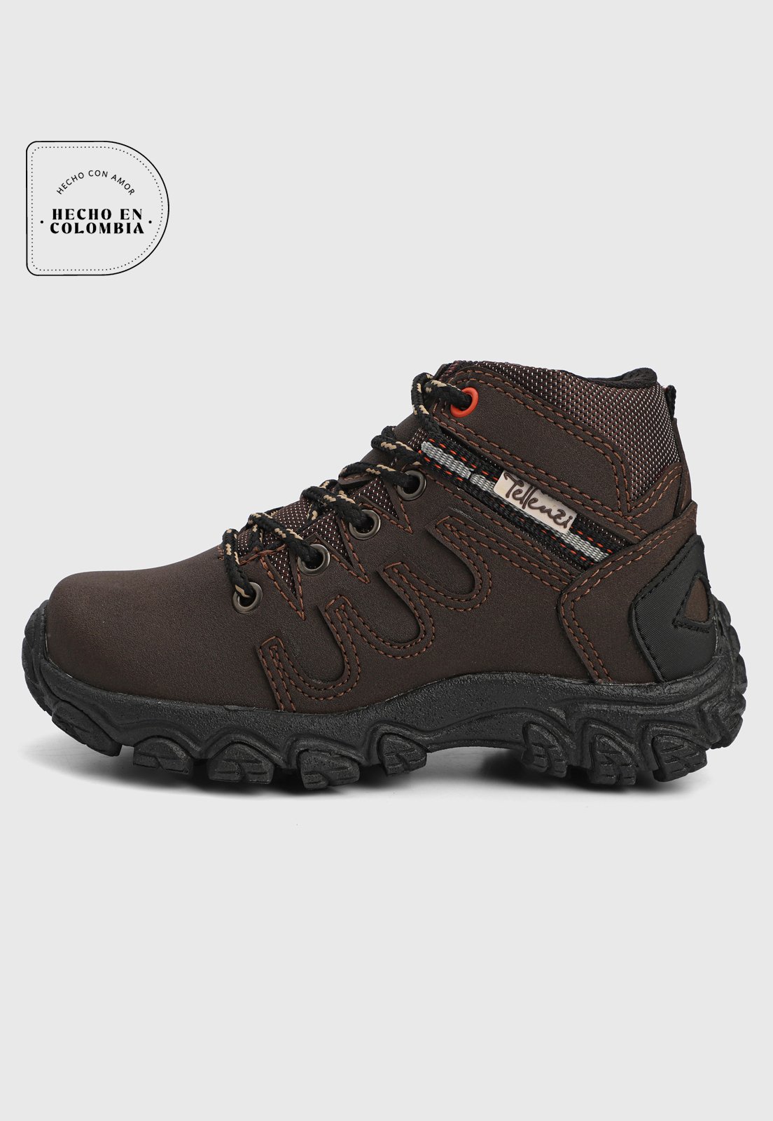 Botas Outdoor Infantil Café Tellenzi 712J