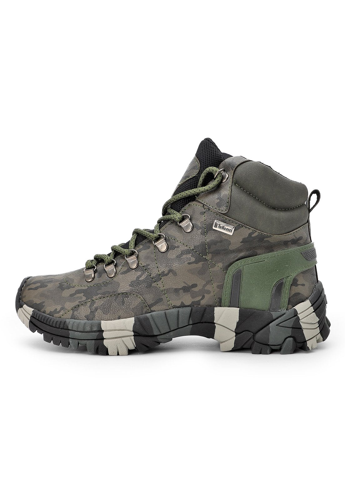 Bota Hombre Outdoor Verde Tellenzi 11200