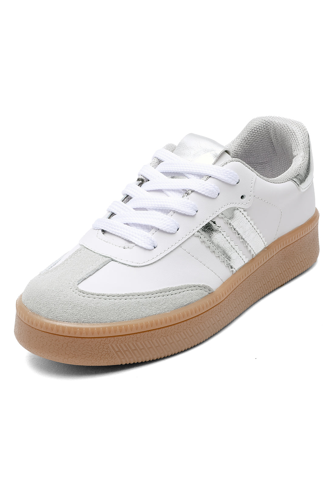 Tenis Dama Blanco-Plata Tellenzi Brazil