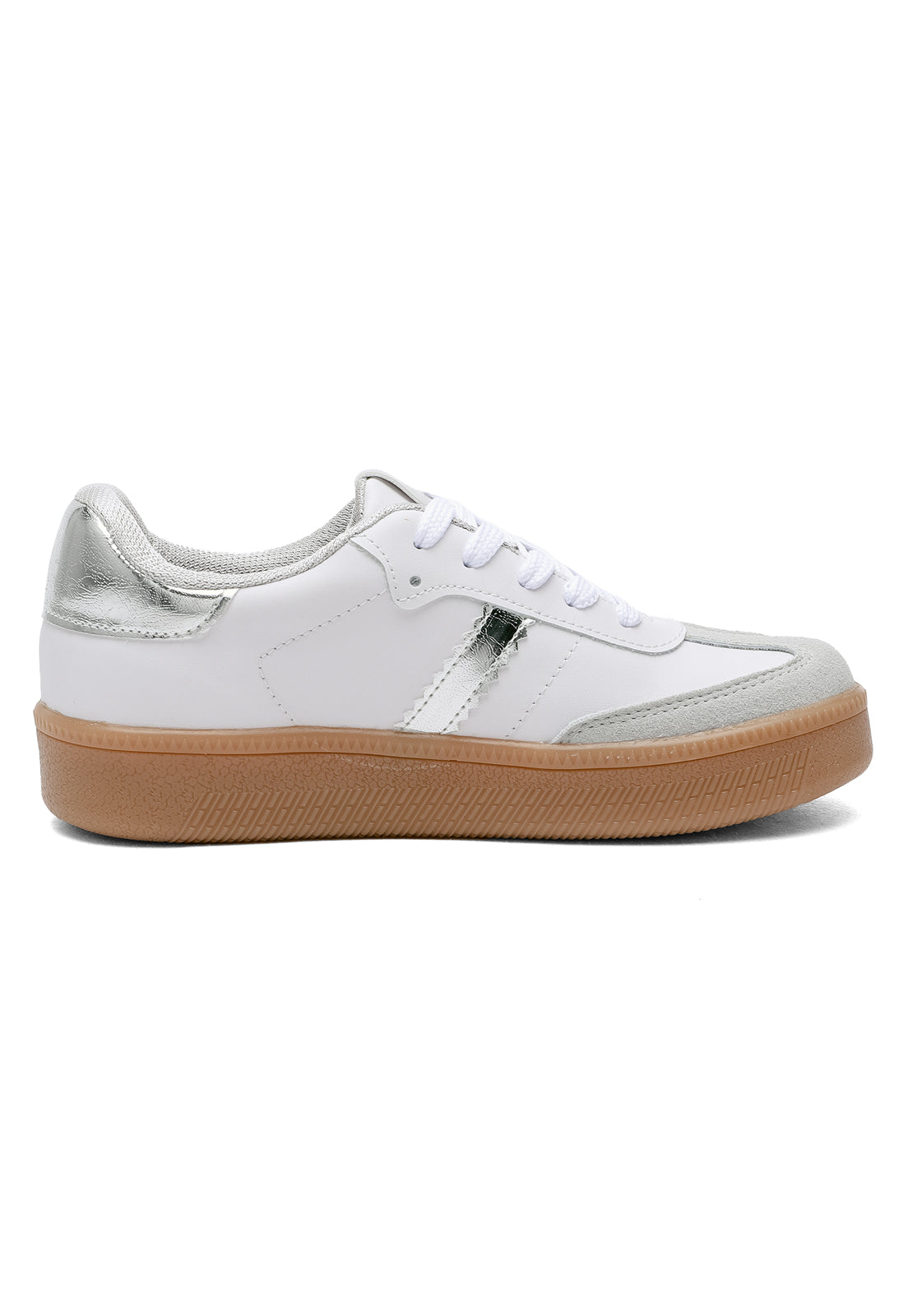 Tenis Dama Blanco-Plata Tellenzi Brazil