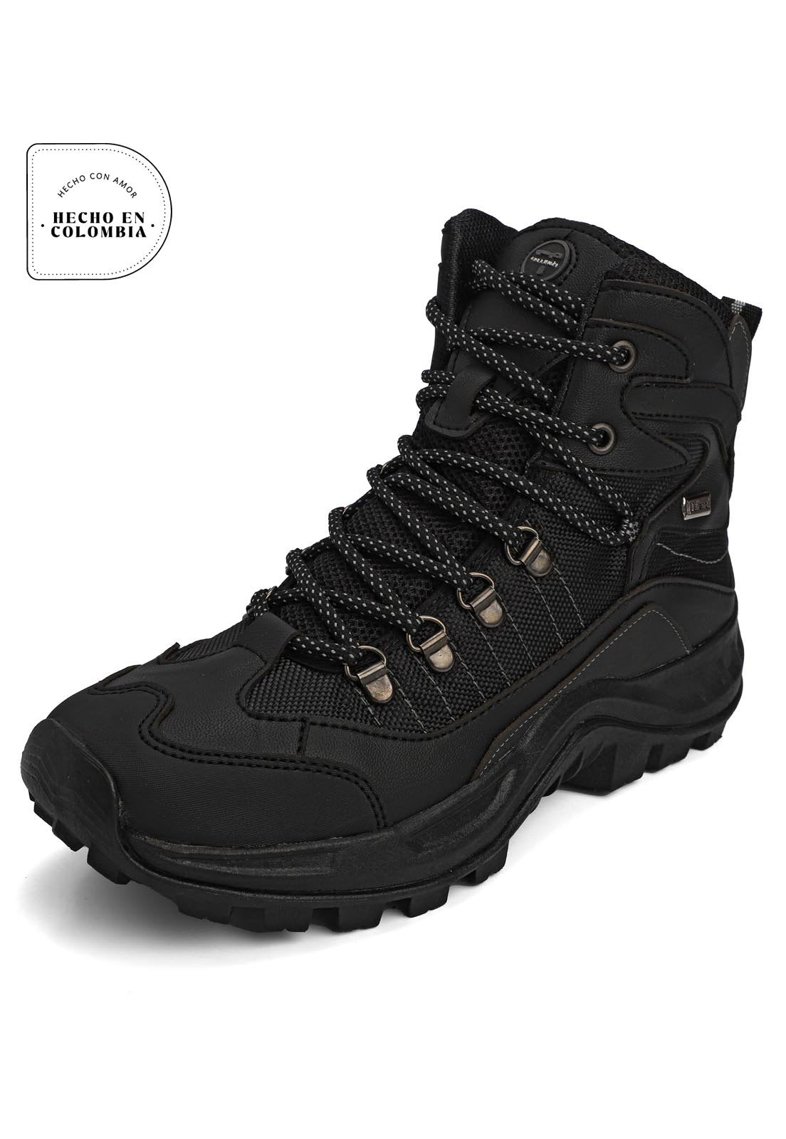 Bota Hombre Outdoor Negro Tellenzi 1570