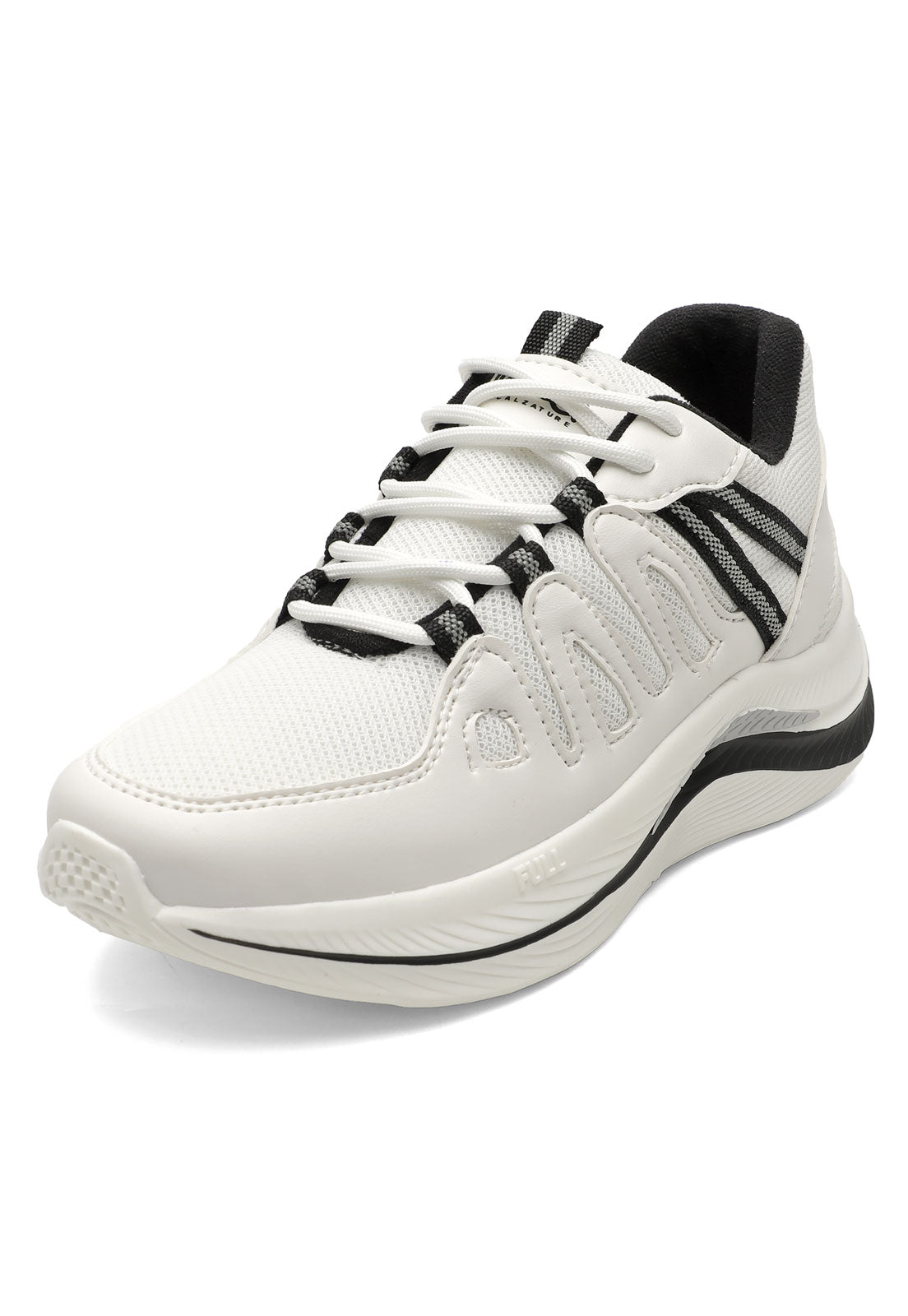 Tenis Mujer Blanco-Negro Tellenzi D63