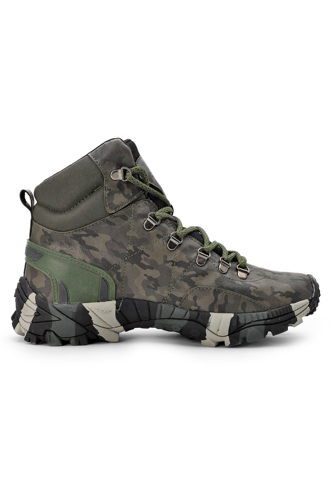 Bota Hombre Outdoor Verde Tellenzi 11200