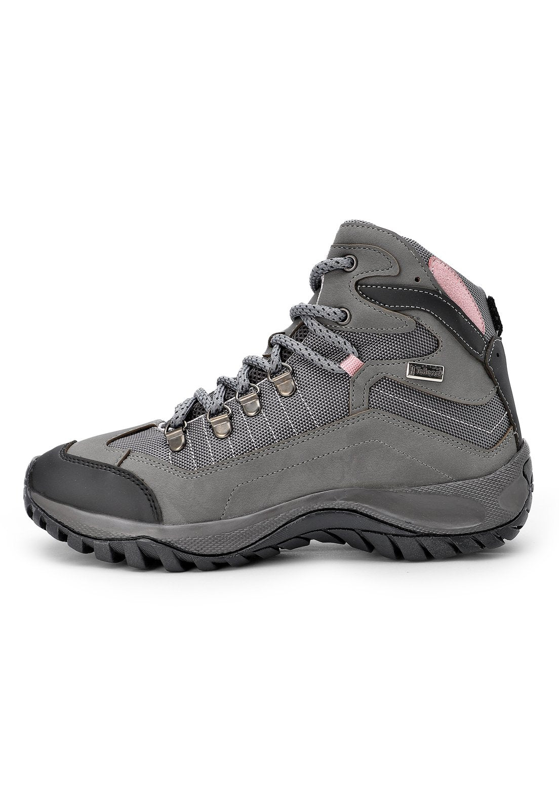 Bota Dama Outdoor Gris-Rosa Tellenzi 1475